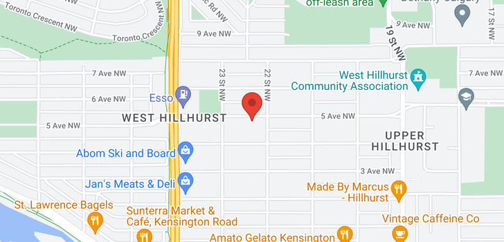 map of 2313 5 Avenue NW